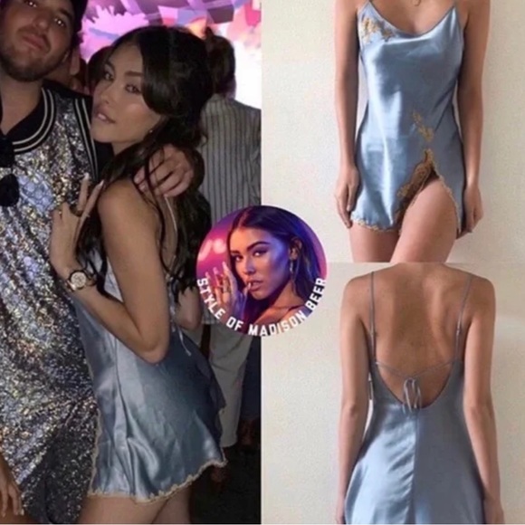 Victoria’s Secret women’s blue vintage slip dress - Picture 6 of 6